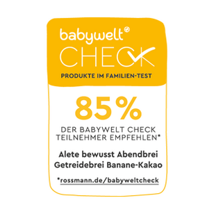 Alete bewusst Rossmann Babywelt Check Produkttest Abendbrei