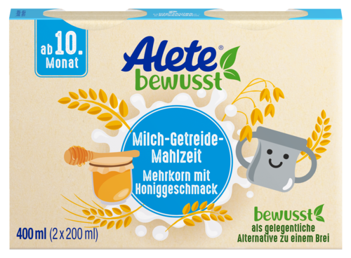 Alete Milch-Getreide-Mahlzeit Mehrkorn Honig