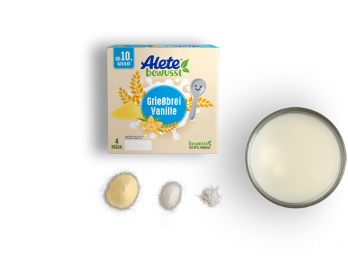 Alete Zusammensetzung Dessert Grießbrei Vanille
