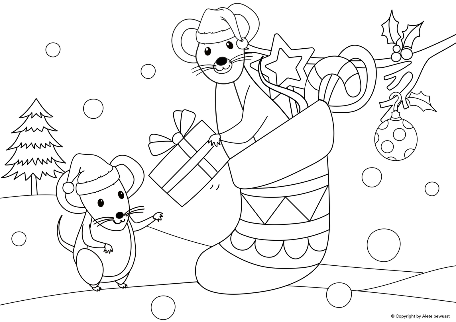  Alete Ausmalvorlage Weihnachten