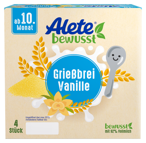 Alete Dessert Griessbrei Vanille