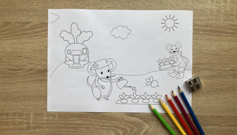  Alete Ausmalvorlage Gartenfreunde