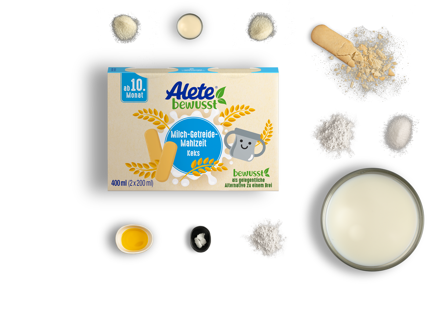 Alete Zusammensetzung Trinkmahlzeit Keks